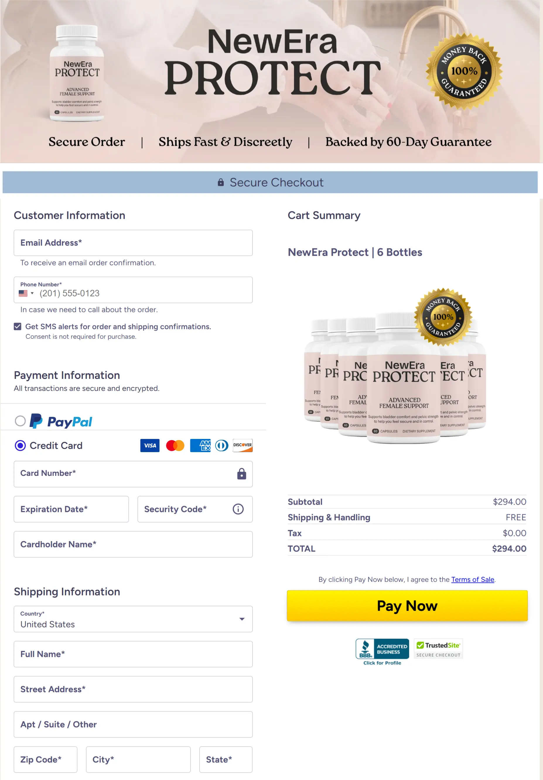 Primera Supplement Checkout